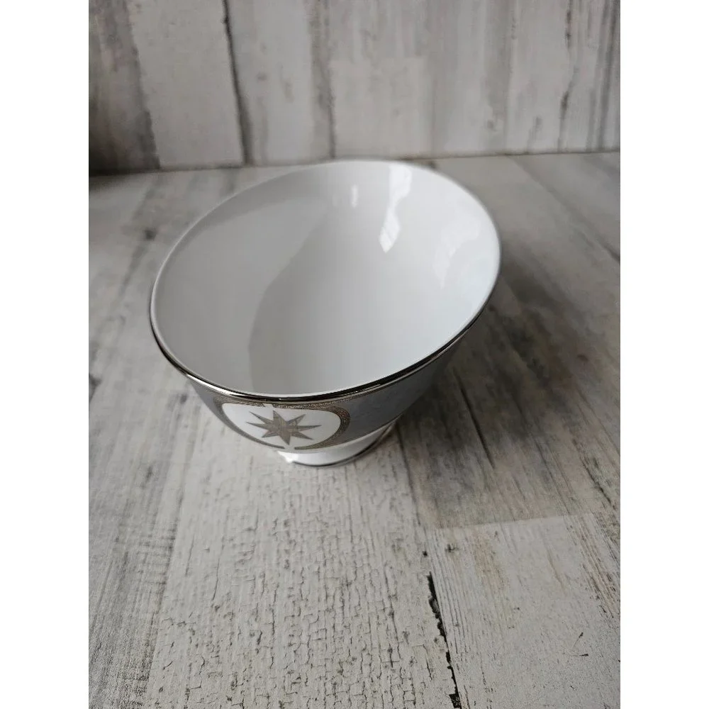 Lenox colin cowie millennia serving bowl‎ oval silver